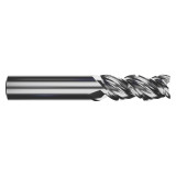 M.A. Ford 33450010R.030 | 1/2" Diameter x 1/2" Shank x 1.000" LOC x 3.000" OAL x 0.030" Radius x 45 Degree Helix Angle 3 Flute Uncoated Carbide 334 Roughing End Mill