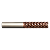 M.A. Ford 380CB62512AX | 5/8" Diameter x 5/8" Shank x 1-1/4" LOC x 3-1/2" OAL x 0.015" Radius x 37 Degree Helix Angle 9 Flute ALtima Xtreme Coated Carbide 380CB Corner Radius End Mill with Chip Breaker