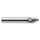 M.A. Ford 3HC025001B | 1/4" Diameter x 1/4" Shank x 0.165" LOC x 2-1/2" OAL x 60 Degree Included Angle 3 Flute ALtima Blaze Coated Carbide 3HC Chamfer Mill