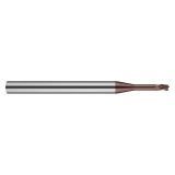 M.A. Ford 3MVSM0300R.20N5AH | 3.00mm Diameter x 4.00mm Shank x 4.50mm LOC x 15.00mm Neck Length x 50.00mm OAL x 0.200" Radius x 31-35 Degree Helix Angle 3 Flute ALtima Xtreme Coated Carbide 3MVS Corner Radius End Mill