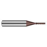 M.A. Ford 4MVL0312R.005AX | 1/32" Diameter x 1/4" Shank x 5/32" LOC x 2-1/2" OAL x 0.005" Radius x 37 Degree Helix Angle 4 Flute ALtima Xtreme Coated Carbide 4MVL Corner Radius End Mill
