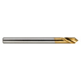 M.A. Ford 61T025003 | 1/4" Diameter x 1/4" Shank x 2.000" OAL x 90 Degree Included Angle 1 Flute TiN Coated HSS 61T Countersink