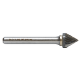 M.A. Ford 69110020 | 1/8" Diameter x 1/8" Shank x 3/32" LOC x 1-1/2" OAL x 60 Degree Included Angle 12 Flute Uncoated Carbide 69SJ Miniature Burr