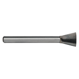 M.A. Ford 69165027E | 3/32" Diameter x 1/8" Shank x 1/8" LOC x 1-1/2" OAL x 10 Degree Included Angle 12 Flute Uncoated Carbide 69SN Miniature Burr