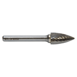 M.A. Ford 70060020M | 6.40mm Diameter x 3.00mm Shank x 12.70mm LOC x 51.00mm OAL 16 Flute Uncoated Carbide 70SG Miniature Burr