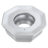 Seco Tools 10312612 | OOMT060510SN-M20 0.621" Circle Diameter x 0.219" Thickness x 0.039" Radius x 18 Degree Clearance Angle 8 Edge Count CVD Coated MK1501 Grade Carbide Milling Insert