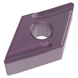 Seco Tools 10339114 | DNMG150608R-UX 0.500" Circle Diameter x 0.250" Thickness x 0.032" Radius x 55 Degree Included Angle 4 Edge Count PVD Coated TS2050 Grade Carbide Turning Insert
