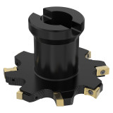 Seco Tools 10092380 | R335.18-080-08-22-4N 80.00mm Cutting Diameter x 23.00mm Cutting Depth of Cut Maximum x 3.00 Degree Rake Axial Angle 4 Cutting Edge 11800 rpm Rotational Speed Arbor R335.18 Indexable Slotting Cutter