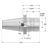 Seco Tools 10185662 | CAT50TFAD-PMC1.250-3.250 0.375" Connection Bore Diameter Minimum x 1.250" Connection Bore Diameter maximum x 7.256" OAL PMC Milling Chuck