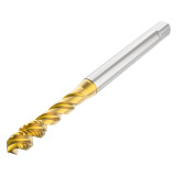 Seco Tools 10280334 | T32-R40N09C93-6-40-21R 0.138" Thread Diameter x 0.141" Shank x 0.061" Tap Length 3 Flute TiAIN+TiN Coated HSS-E-PM Cylindrical T32 Spiral Flute Tap