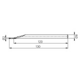 Fowler 54-194-907-0 | 2.00mm Diameter x 8.00mm Shank x 130.00mm Length Ball Probe Tungsten
