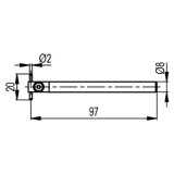 Fowler 54-194-942-0 | 2.00mm Diameter Insert Holder