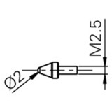 Fowler 54-199-504-0 | M2.5 x 2.00mm Diameter Ball Probe