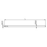 Fowler 54-199-505-0 | M2.5 x 124.00mm Diameter x 4.00mm Length Probe Holder Extension