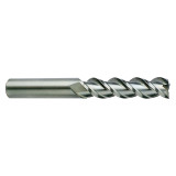 YG1 36573-060 | 1/4" Diameter x 1/4" Shank x 1-1/4" LOC x 3-1/4" OAL x 45 Degree Helix Angle 3 Flute Bright Coated Carbide E5982 Square End Mill