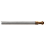 YG1 HPI90906 | 1.00mm Diameter x 6.00mm Shank x 1.00mm LOC x 50.00mm OAL x 0.50mm Radius x 30 Degree Helix Angle 2 Flute C-Coated Carbide HPI90 Ball End Mill