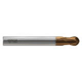 YG1 HPK10160 | 16.00mm Diameter x 16.00mm Shank x 16.00mm LOC x 140.00mm OAL x 8.00mm Radius x 30 Degree Helix Angle 2 Flute C-Coated Carbide HPK10 Ball End Mill