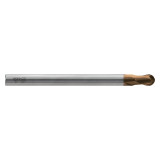 YG1 HPK44100 | 10.00mm Diameter x 10.00mm Shank x 15.00mm LOC x 100.00mm OAL x 5.00mm Radius x 30 Degree Helix Angle 2 Flute C-Coated Carbide HPK44 Ball End Mill