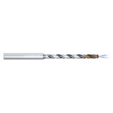 Mikron Tool 2.CD.100145.IC | CrazyDrill Cool SST-Inox 1.00 - 6.35mm Diameter Range x 4.00mm Shank x 14.50mm LOC x 65.00mm OAL 2 Flute eXedur SNP Coated Pilot Drill