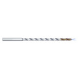 Mikron Tool 2.CD.200290.IC | CrazyDrill Cool SST-Inox 1.00 - 6.35mm Diameter Range x 4.00mm Shank x 58.00mm LOC x 108.00mm OAL 2 Flute eXedur SNP Coated Pilot Drill