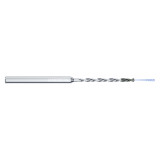 Mikron Tool 2.CD.150385.CS | CrazyDrill Cool 0.75 - 6.00mm Diameter Range x 6.00mm Shank x 57.75mm LOC x 113.50mm OAL 2 Flute eXedur RI/RIP Coated Pilot Drill