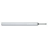 Mikron Tool 2.BC.05140090.1 | CrazyMill Chamfer 0.009" Size x 0.055" Head Diameter x 0.157" Shank x 0.354" LOC x 2.360" OAL 4 Flute eXedur RIP Coated Back Chamfer Tool