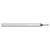Mikron Tool 2.DC.03370090.1 | CrazyMill Chamfer 0.93mm Size x 3.70mm Head Diameter x 4.00mm Shank x 11.10mm LOC x 60.00mm OAL 5 Flute eXedur RIP Coated Double Chamfer Tool