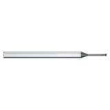 Mikron Tool 2.DC.06280090.1 | CrazyMill Chamfer 0.56mm Size x 2.80mm Head Diameter x 4.00mm Shank x 16.80mm LOC x 60.00mm OAL 5 Flute eXedur RIP Coated Double Chamfer Tool