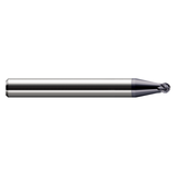 Harvey Tool 690431-C3 | 0.031" Cutter Diameter x 0.025" LOC x 1/8" Shank x 1-1/2" OAL 2 Flute C3 Coated Carbide Miniature Ball End Mill