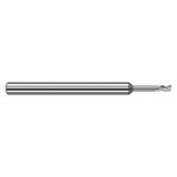 Harvey Tool 753625 | 0.025" Cutter Diameter x 0.037" LOC x 1/8" Shank x 2-1/2" OAL 4 Flutes Uncoated Carbide Miniature Square End Mill