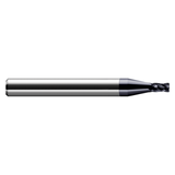 Harvey Tool 904802-C3 | 0.109" Cutter Diameter x 1/8" Shank x 0.164" LOC x 1-1/2" OAL x 0.012" Radius 4 Flute C3 Coated Carbide Miniature Corner Radius End Mill