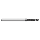 Harvey Tool DDC0468 | 0.047" Drill Diameter x 1/8" Shank x 0.320" Flute Length x 2" OAL x 130 Degree Point Angle 2 Flute C9 Coated Carbide Miniature High Performance Drill