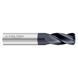 Colton Industrial Tools 63098 | 1/2" Diameter x 1/2" Shank x 5/8" LOC x 2-1/2" OAL x 0.060" Radius 4 Flute AlTiN Coated Carbide Corner Radius End Mill