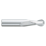 Garr Tool 03660 | 12.00mm Diameter x 12.000" Shank x 19.00mm LOC x 65.00mm OAL x 30 Degree Helix Angle 2 Flute Ball End Mill