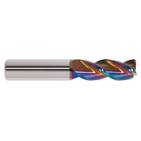 Garr Tool 39883 | 12.00mm Diameter x 12.000" Shank x 32.00mm LOC x 75.00mm OAL x 0.500" Radius x 38 Degree Helix Angle 3 Flute Corner Radius End Mill