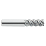 Garr Tool 40520 | 12.00mm Diameter x 12.000" Shank x 32.00mm LOC x 75.00mm OAL x 45 Degree Helix Angle 5 Flute Square End Mill
