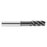 Garr Tool 50045 | 10.00mm Diameter x 10.000" Shank x 22.00mm LOC x 75.00mm OAL x 35 Degree Helix Angle 5 Flute ALCRN Coated Square End Mill