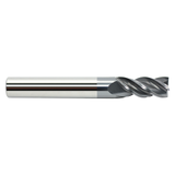 Garr Tool 50608 | 10.00mm Diameter x 10.000" Shank x 26.00mm LOC x 70.00mm OAL x 35 Degree Helix Angle 4 Flute ALCRN Coated Square End Mill