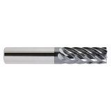 Garr Tool 64138 | 12.00mm Diameter x 12.000" Shank x 32.00mm LOC x 75.00mm OAL x 0.500" Radius x 37 Degree Helix Angle 7 Flute Corner Radius End Mill