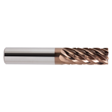 Garr Tool 64714 | 12.00mm Diameter x 12.000" Shank x 32.00mm LOC x 75.00mm OAL x 37 Degree Helix Angle 7 Flute TISINOS-PRO Coated Square End Mill