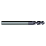 Garr Tool 99247 | 12.00mm Diameter x 12.000" Shank x 50.00mm LOC x 100.00mm OAL x 30 Degree Helix Angle 4 Flute Ball End Mill