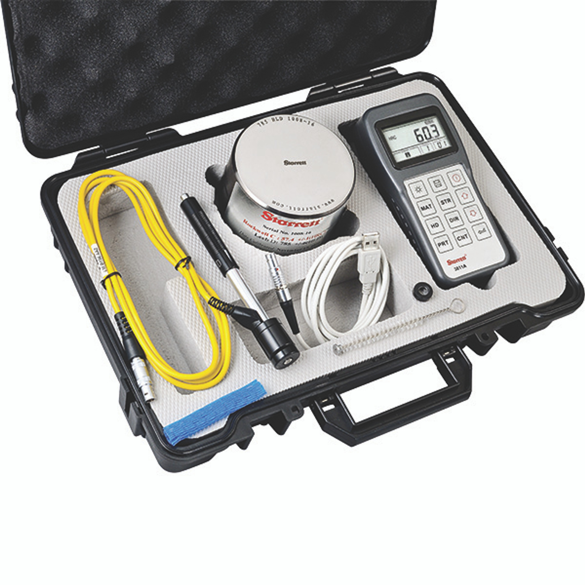 Starrett 3811A Portable Digital Hardness Tester for Rockwell; Brinell; Vickers; Shore All