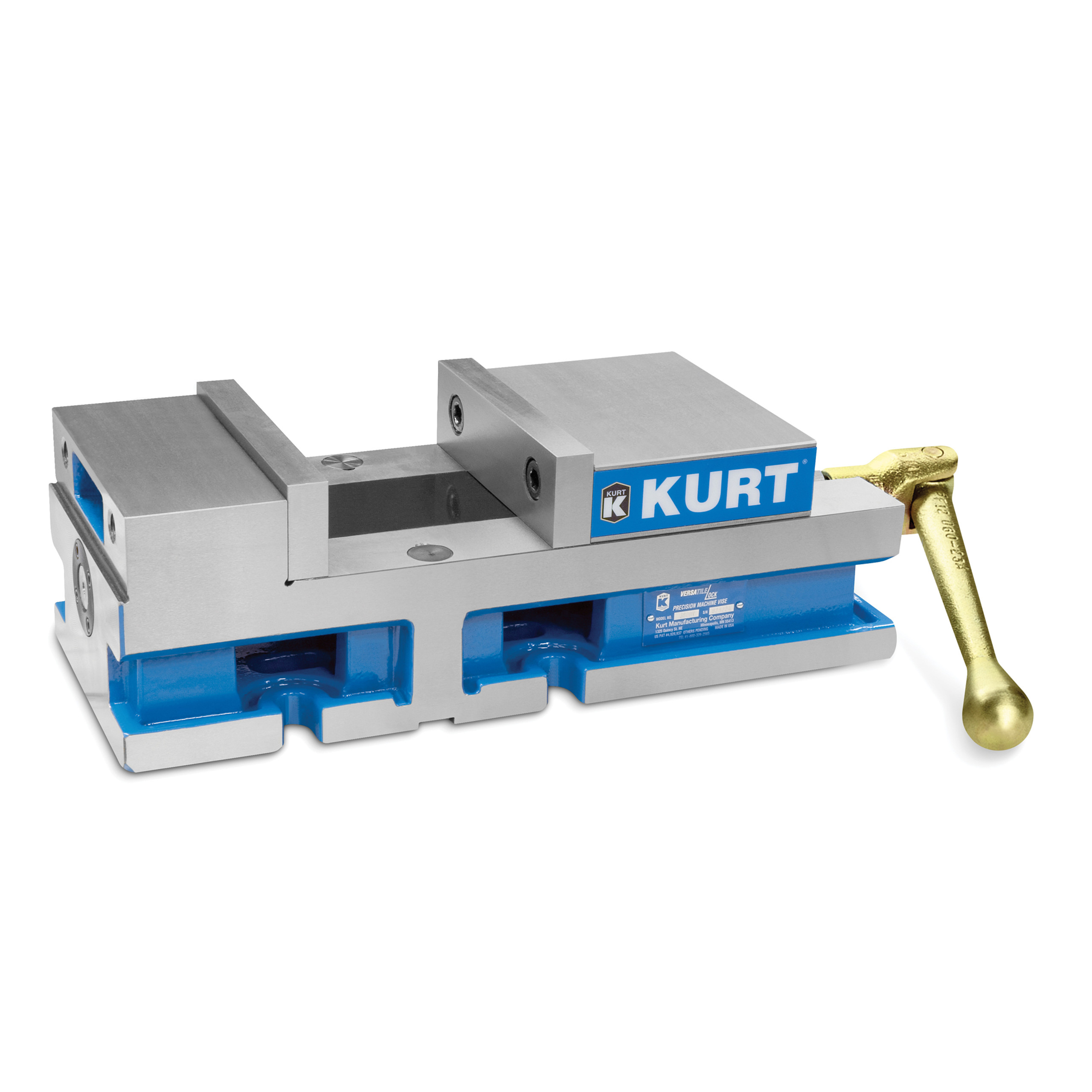 Kurt 3600V Single Station VersatileLock Manual Machine Vise, 6" Jaw