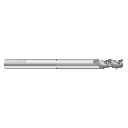 Fullerton Tool 27712 | 3/4" Diameter x 3/4" Shank x 1" LOC x 6" OAL 3 Flute Uncoated Solid Carbide Radius End Mill
