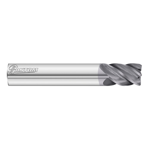 Fullerton Tool 34162 | 3/8" Diameter x 3/8" Shank x 1/2" LOC x 2-1/2" OAL 5 Flute FC18 Solid Carbide Radius End Mill Fullerton Tool 34162 | 3/8" Diameter x 3/8" Shank x 1/2" LOC x 2-1/2" OAL 5 Flute FC18 Solid Carbide Radius End Mill