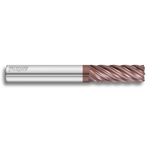 Fullerton Tool 36209 | 1/2" Diameter x 1/2" Shank x 5/8" LOC x 2-1/2" OAL 7 Flute FC20 Solid Carbide Radius End Mill