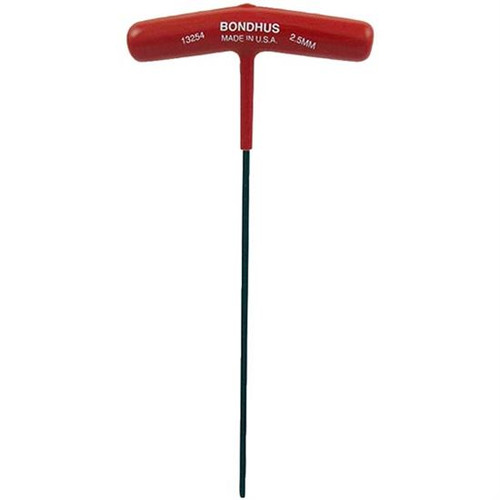 Bondhus 13254 | 2.5mm Cushioned Grip T-Handle Hex Tool