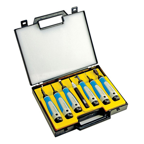 Noga SP7700 | 7pc Complete Deburring Tool Set in Plastic Case