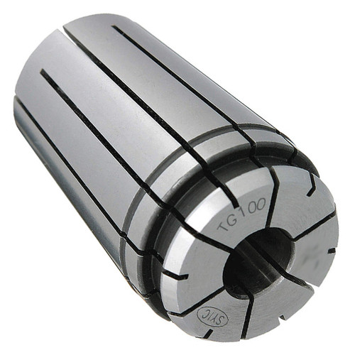 Techniks 04010-25 | 25.00mm Capacity x 25.00mm Shank x 35.02mm Width x 60.32mm OAL TG100 Steel Super Precision Collet