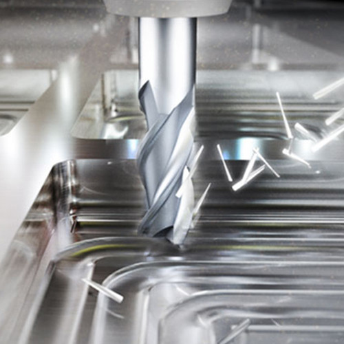 YG1 E5G97872 | 1" Diameter x 1" Shank x 4" LOC x 7" OAL x 0.010" Radius x 37 Degree Helix Angle 3 Flute Bright Coated Carbide E5G97 Corner Radius End Mill